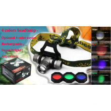 Red Green Blue Beam CREE LED Head Lamp